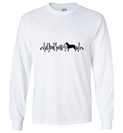 Great Swiss Heartbeat Unisex Long Sleeve T-Shirt