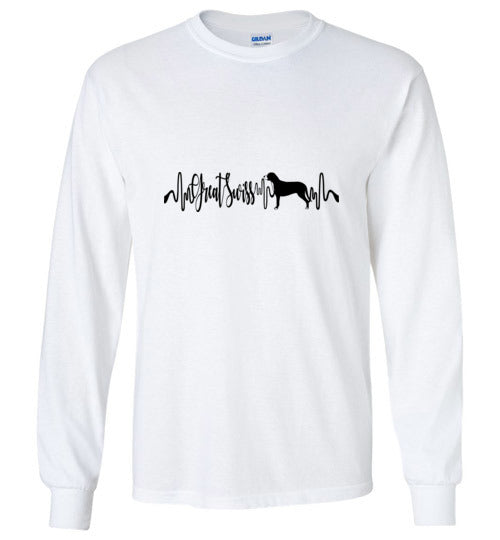 Great Swiss Heartbeat Unisex Long Sleeve T-Shirt