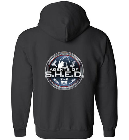 S.H.E.D Unisex Gildan Zip Hoodie