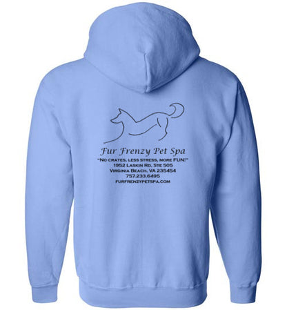 Fur Frenzy Pet Spa Unisex Gildan Zip Hoodie