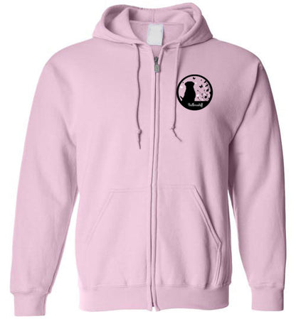 Bullmastiff Flowers Gildan Zip Hoodie S,M,L,XL