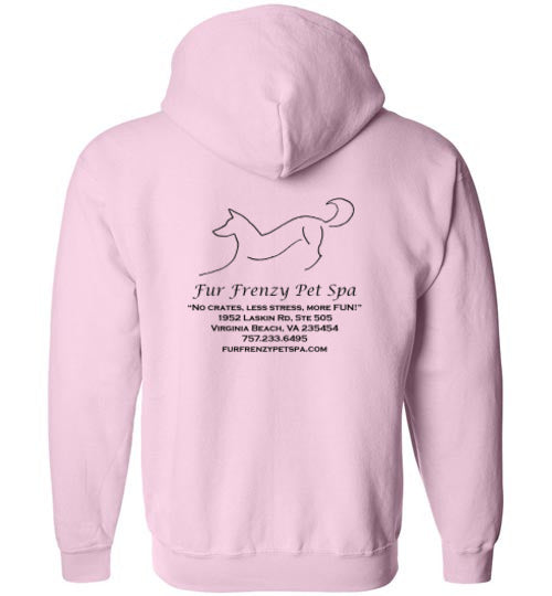 Fur Frenzy Pet Spa Unisex Gildan Zip Hoodie