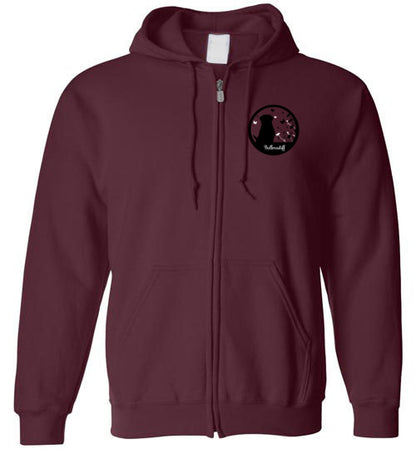 Bullmastiff Flowers Gildan Zip Hoodie S,M,L,XL