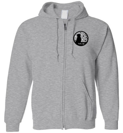 Bullmastiff Flowers Gildan Zip Hoodie S,M,L,XL