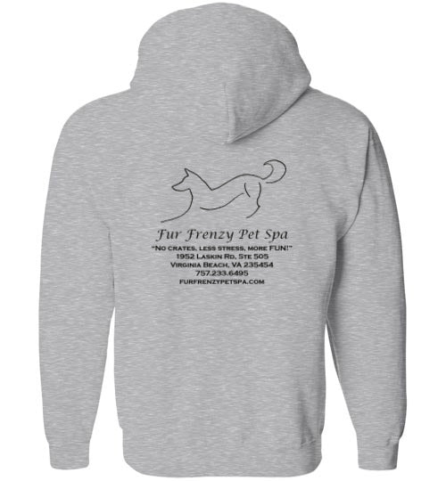 Fur Frenzy Pet Spa Unisex Gildan Zip Hoodie