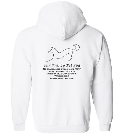 Fur Frenzy Pet Spa Unisex Gildan Zip Hoodie