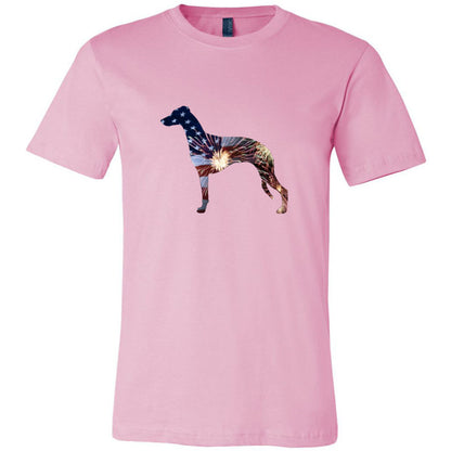 Patriotic Whippet Unisex Short Sleeve Jersey Tee