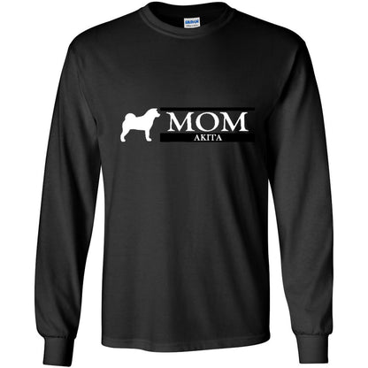 Akita Mom White Ultra Cotton Long Sleeve T-Shirt