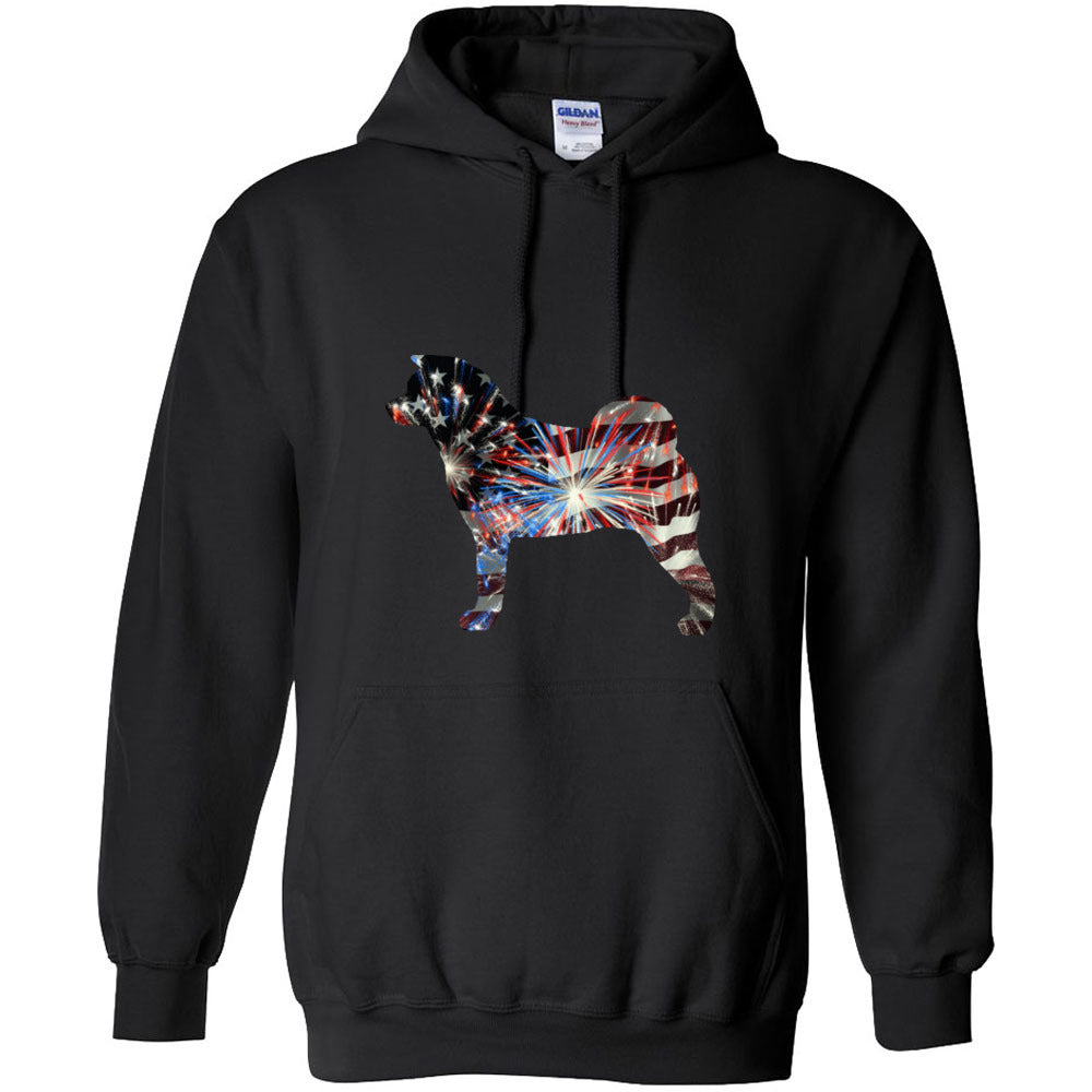 Patriotic Akita Gildan Unisex Heavy Blend Hooded Sweatshirt