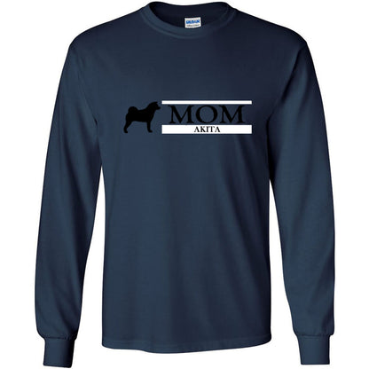 Akita Mom Black Ultra Cotton Long Sleeve T-Shirt