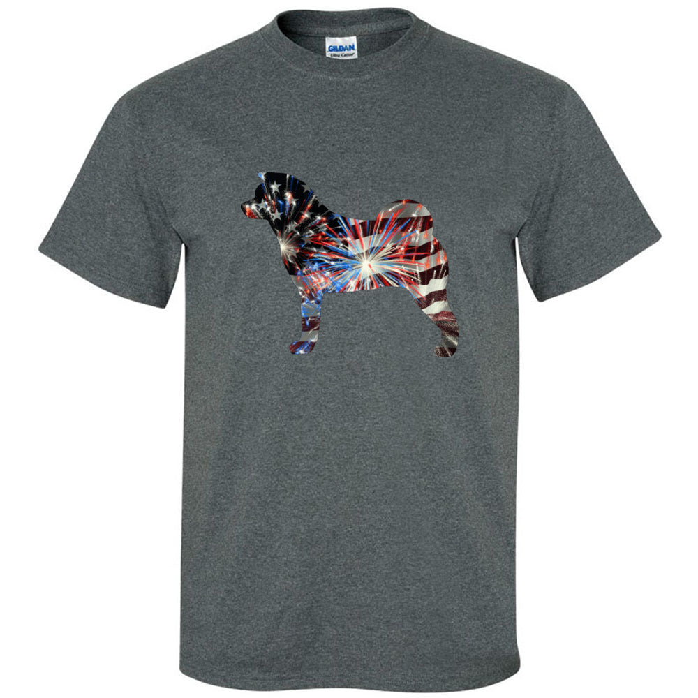 Patriotic Akita Gildan Unixsex Ultra Cotton T-Shirt