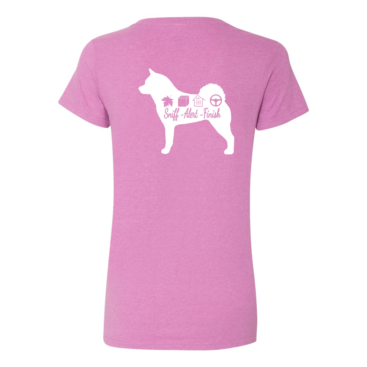 Akita Scent F/B Women's V-Neck T-Shirt