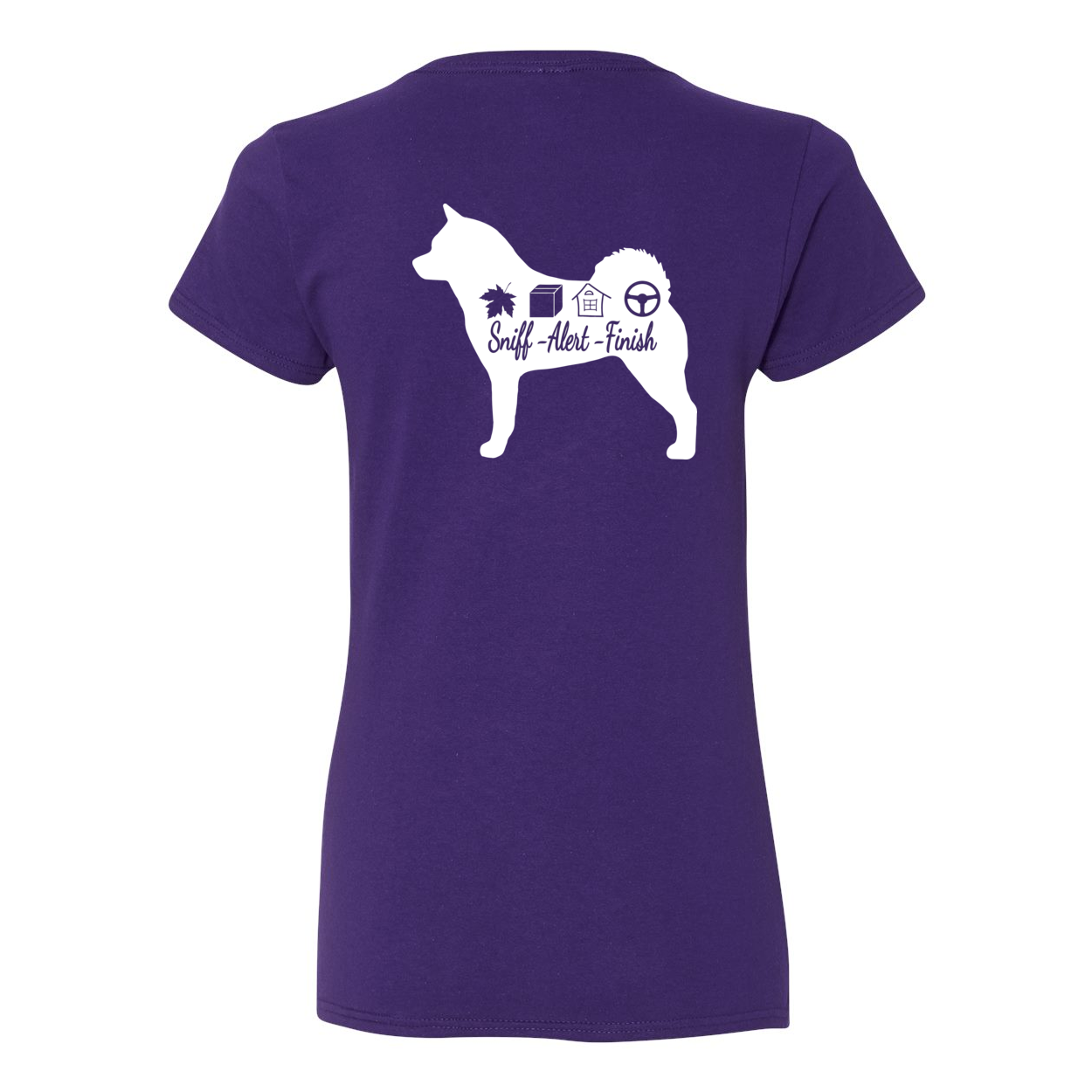 Akita Scent F/B Women's V-Neck T-Shirt