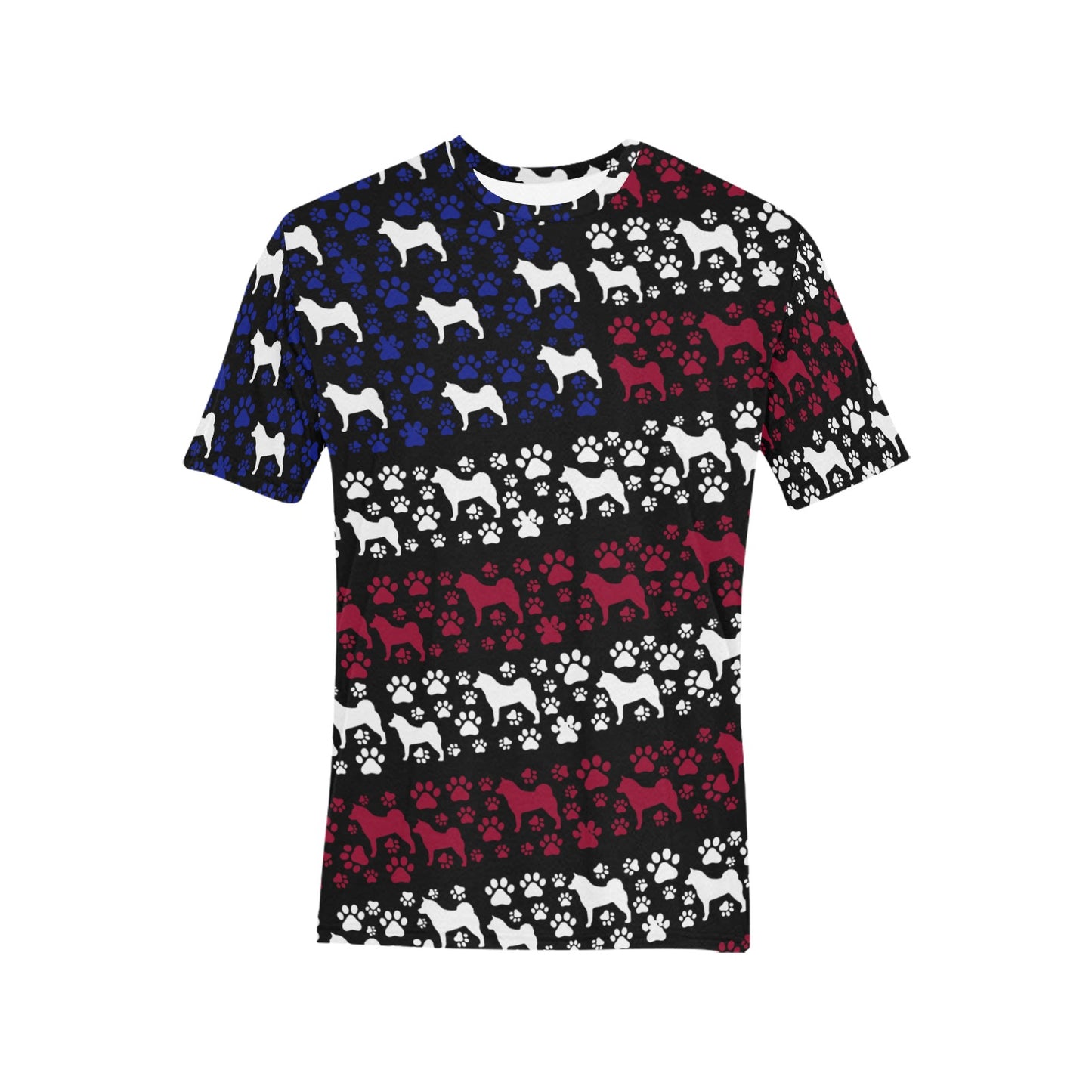 Akita USA Strips All Over Print T-Shirt