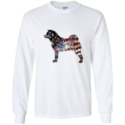 Patriotic Akita Gildan Unisex Ultra Cotton Long Sleeve T-Shirt