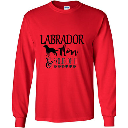 Labrador Proud of It (Mom) Gildan LS