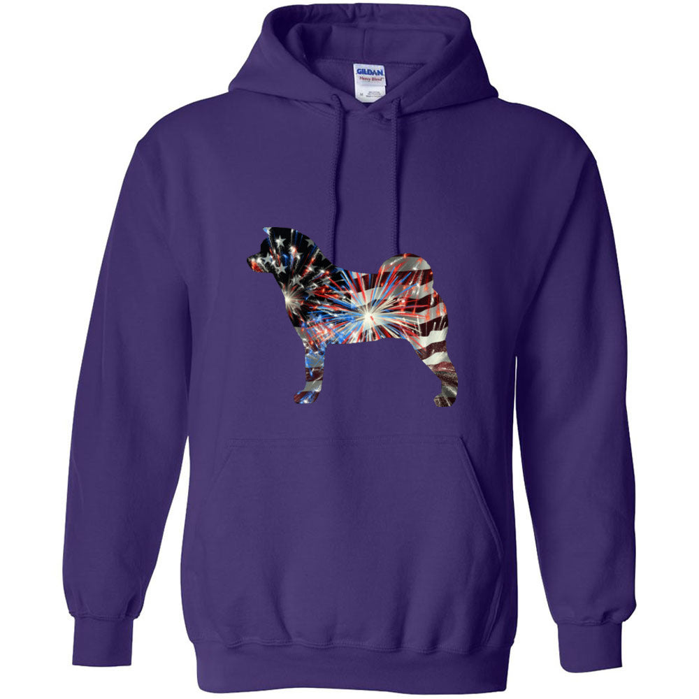 Patriotic Akita Gildan Unisex Heavy Blend Hooded Sweatshirt