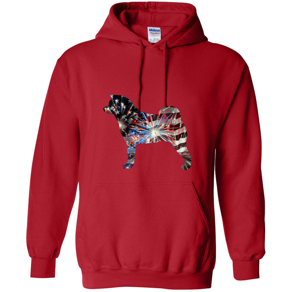 Patriotic Akita Gildan Unisex Heavy Blend Hooded Sweatshirt