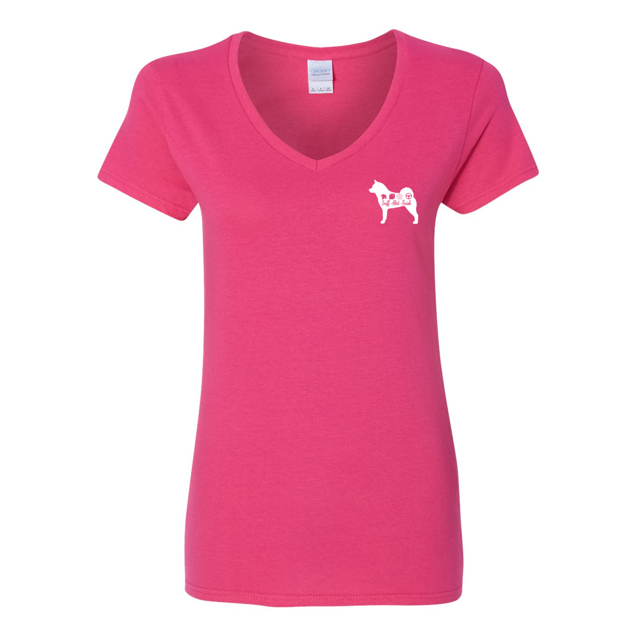 Akita Scent F/B Women's V-Neck T-Shirt