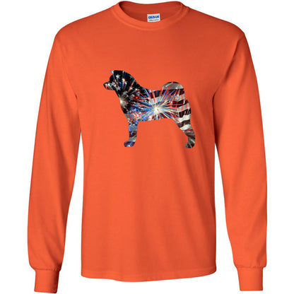 Patriotic Akita Gildan Unisex Ultra Cotton Long Sleeve T-Shirt