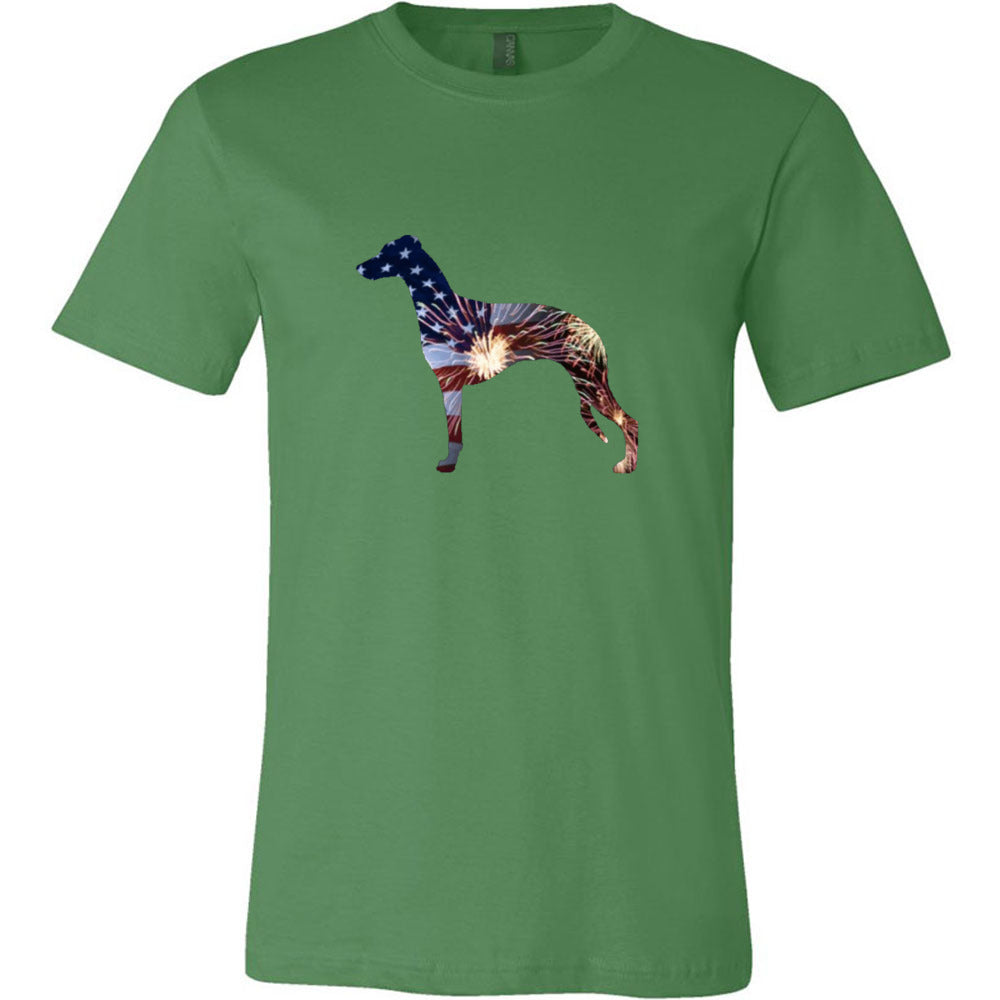 Patriotic Whippet Unisex Short Sleeve Jersey Tee