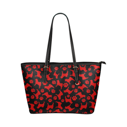 Akita Paw Leather Tote Large