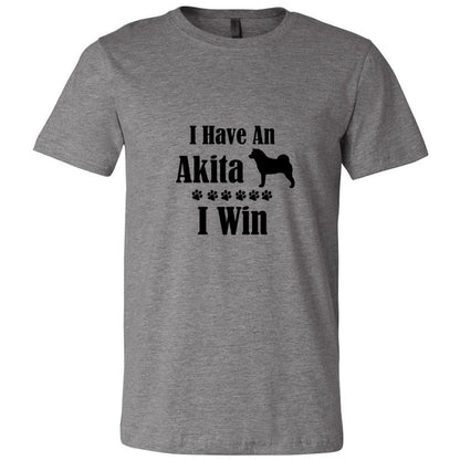 Have Akita I Win Unisex Short Sleeve Jersey Tee