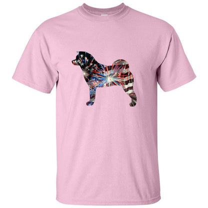 Patriotic Akita Gildan Unixsex Ultra Cotton T-Shirt