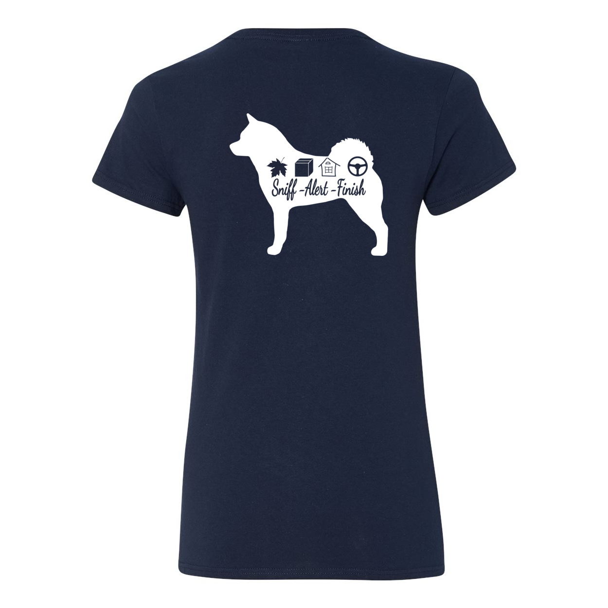 Akita Scent F/B Women's V-Neck T-Shirt