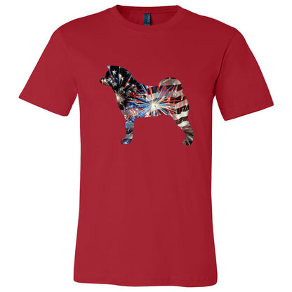 Patriotic Akita Unisex Short Sleeve Jersey Tee