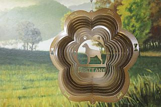 12"Dog Breed Wind Spinner - Copper