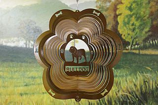 12"Dog Breed Wind Spinner - Copper