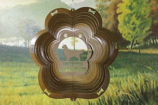 12"Dog Breed Wind Spinner - Copper