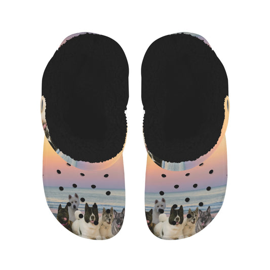 Custom Fleece lined Foam Clogs For Adults