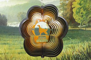 12"Dog Breed Wind Spinner - Copper