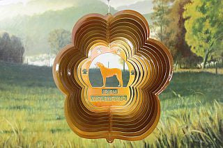 12"Dog Breed Wind Spinner - Copper