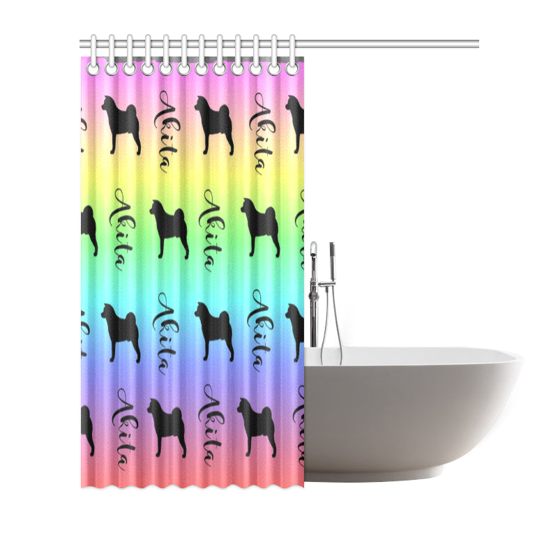 Akita_pastelblend_shower Shower Curtain 66"x72"