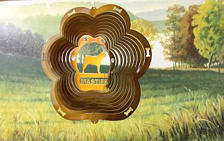 12"Dog Breed Wind Spinner - Copper