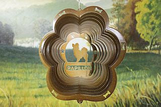 12"Dog Breed Wind Spinner - Copper