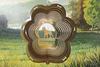 12"Dog Breed Wind Spinner - Copper