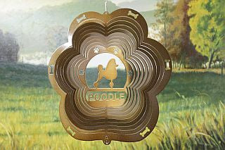 12"Dog Breed Wind Spinner - Copper