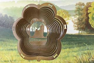 12"Dog Breed Wind Spinner - Copper