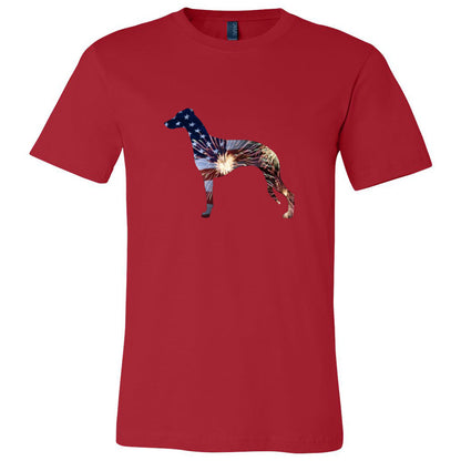 Patriotic Whippet Unisex Short Sleeve Jersey Tee