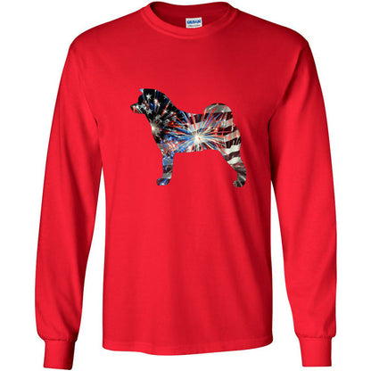 Patriotic Akita Gildan Unisex Ultra Cotton Long Sleeve T-Shirt