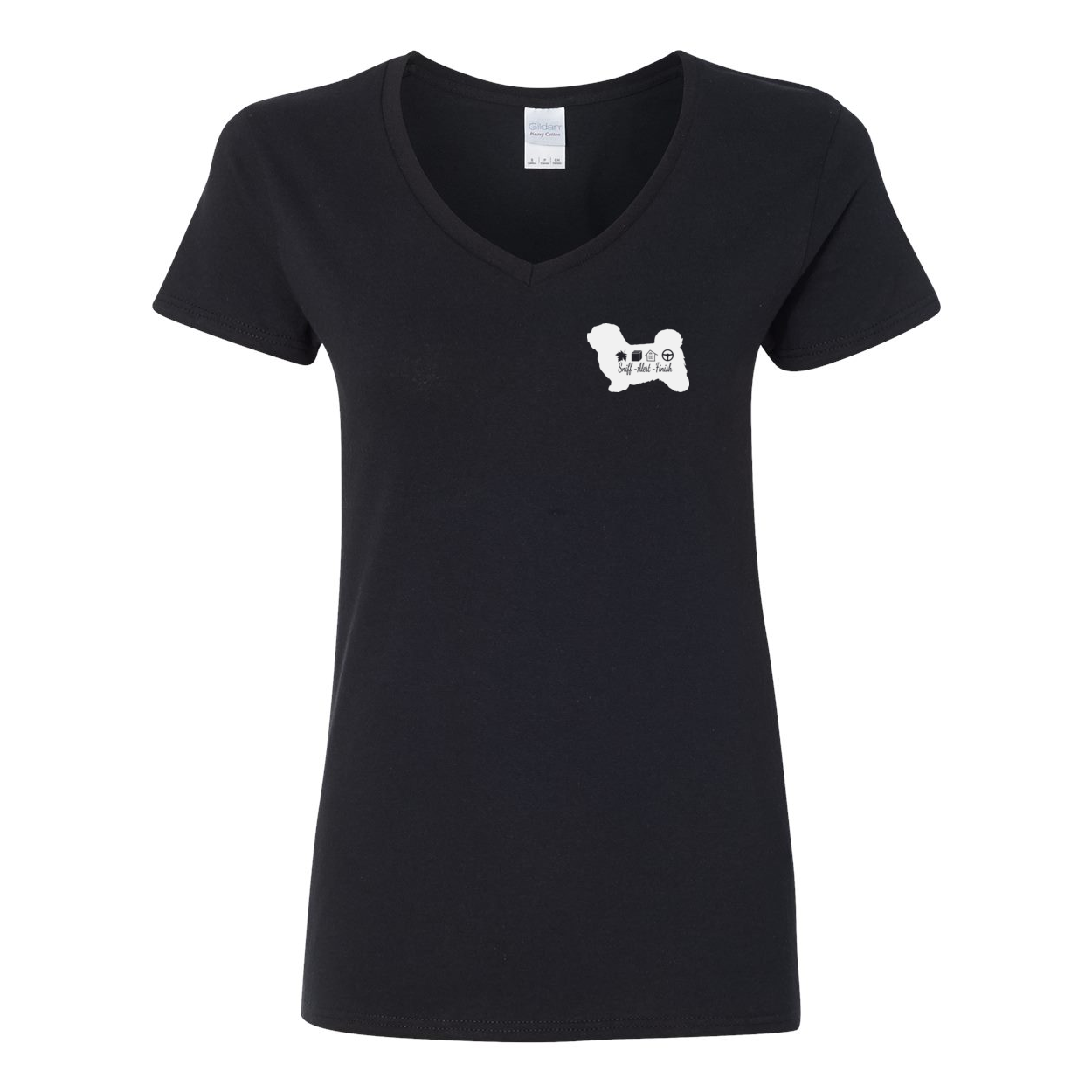 Havanese Scent F/B Women's V-Neck T-Shirt