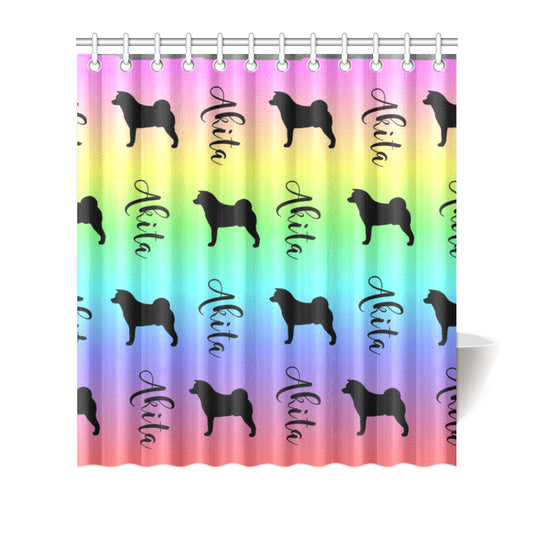 Akita_pastelblend_shower Shower Curtain 66"x72"