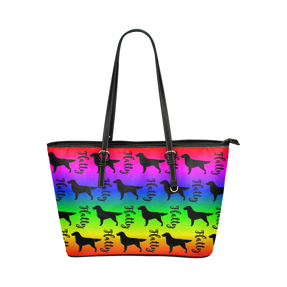 Flatty Leather Tote - WagALotBowWow