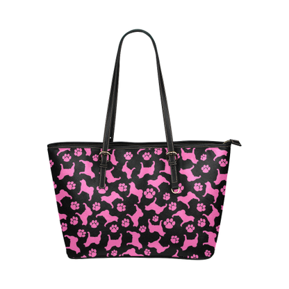 Akita Paw Leather Tote Large