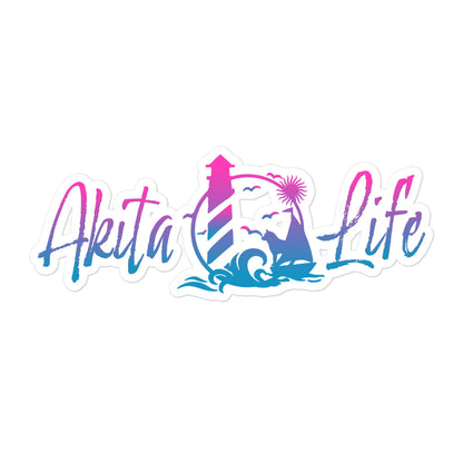 Akita Life Bubble-free stickers