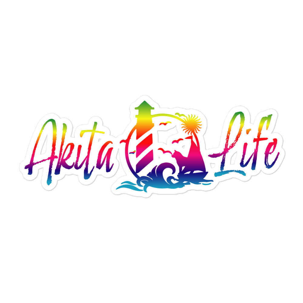 Akita Life Bubble-free stickers